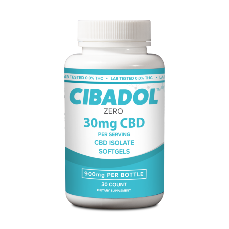 Cibadol Zero - ISO - Soft Gels - 30mg 30ct - 900mg CBD