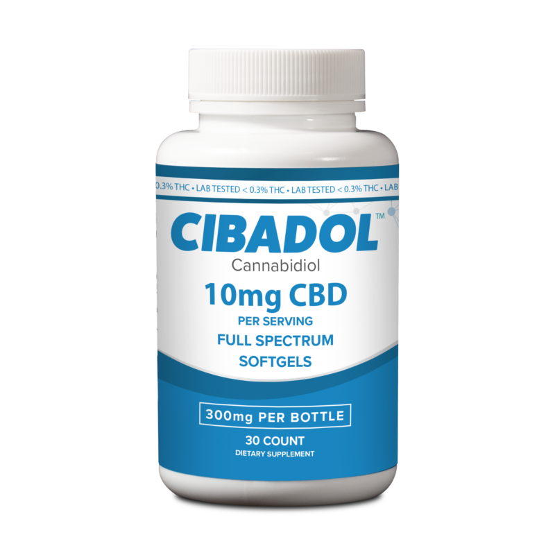 Cibadol - FS - Soft Gels - 10mg 30ct - 300mg CBD