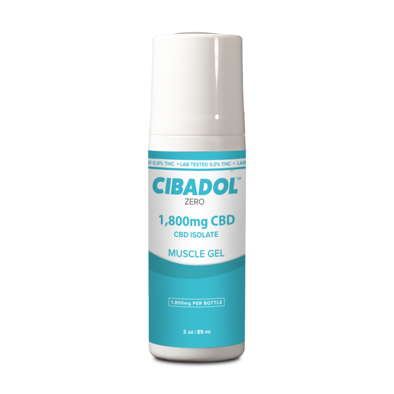 Cibadol Zero – ISO – Muscle Gel – 3oz – 1800mg CBD