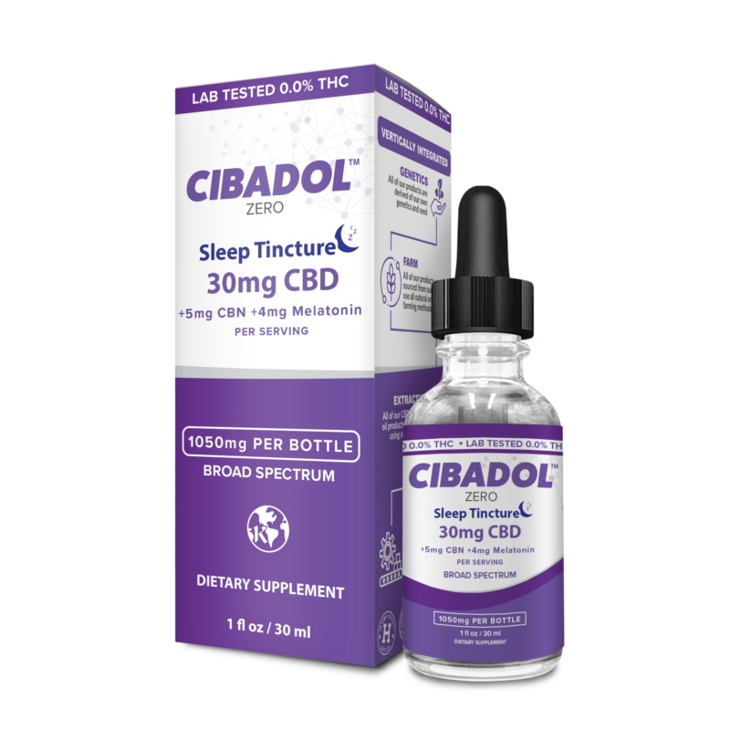 Cibadol Zero – BS – Sleep Tincture – 1050mg – 30ml CBD